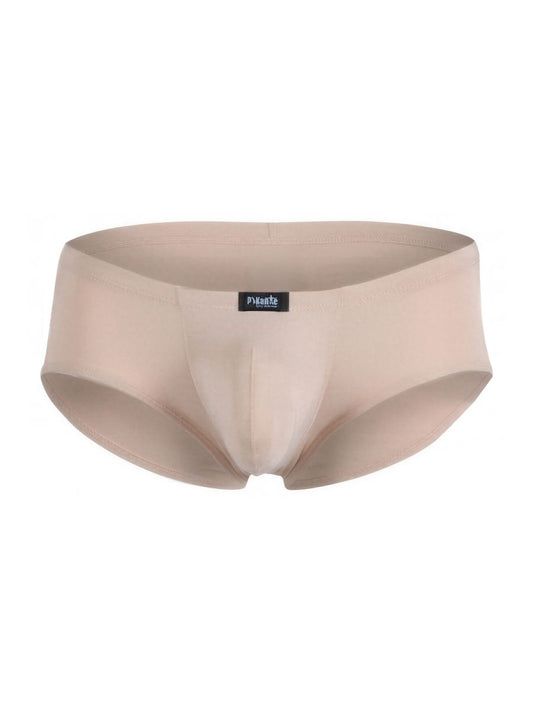 Beige Pikante Thot Trunk by CITYBOYZ USA, featuring stylish design and comfortable fit, shown on a model.