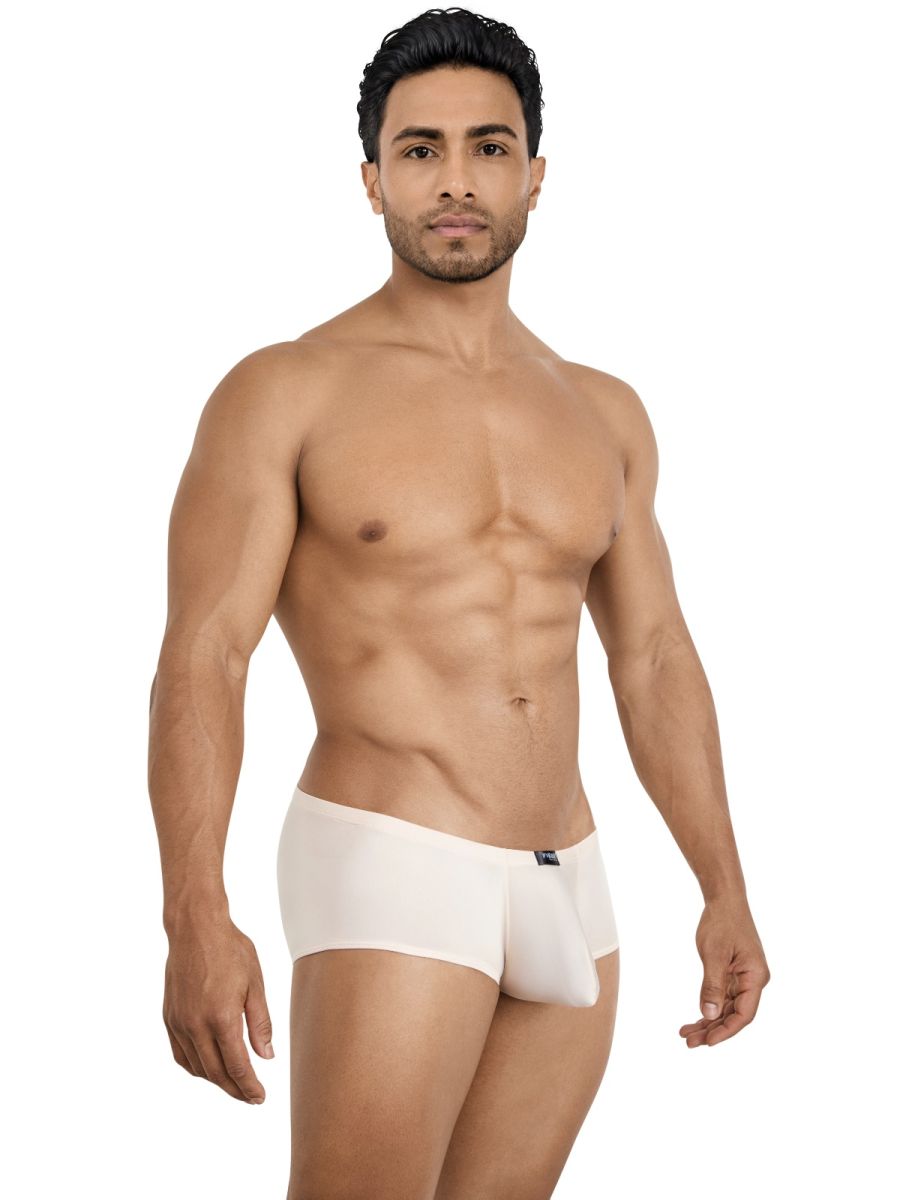 Beige Pikante Thot Trunk 26088 by CITYBOYZ★USA, premium men's underwear, snug fit, smooth fabric, front pouch, waistband detail.
