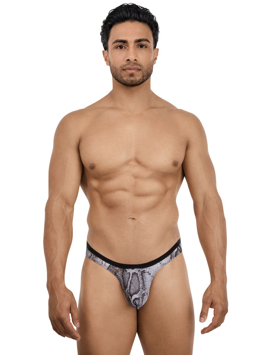 Colorful Pikante Piton Thong 26112 by CITYBOYZ★USA featuring vibrant multi-colored fabric and sleek thong design.