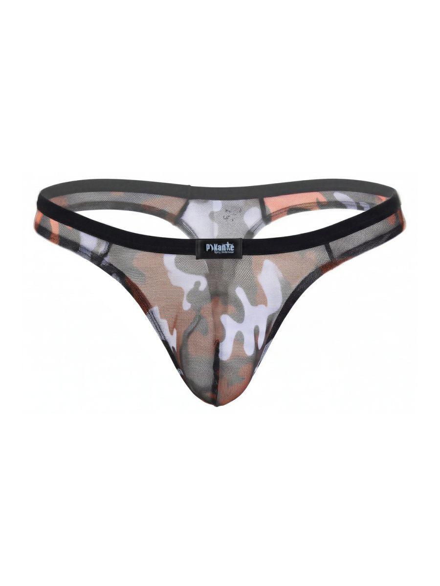 Colorful Pikante Cam Multi-Colored Thong by CITYBOYZ★USA featuring vibrant fabric and slim, minimal design.
