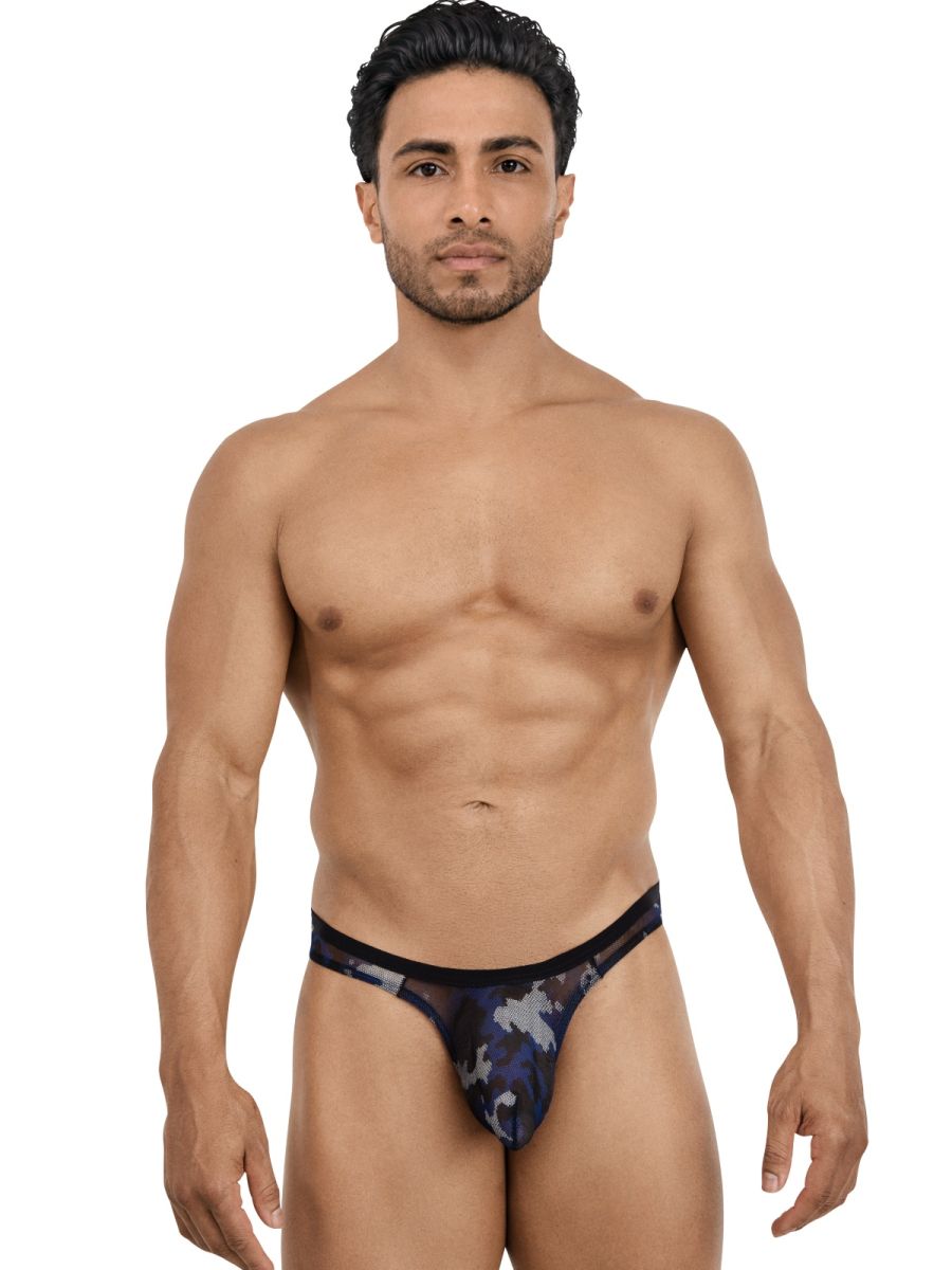 Multi-colored Pikante Hexa Thong by CITYBOYZ★USA, featuring a vibrant, patterned design and slim fit for comfort and style.