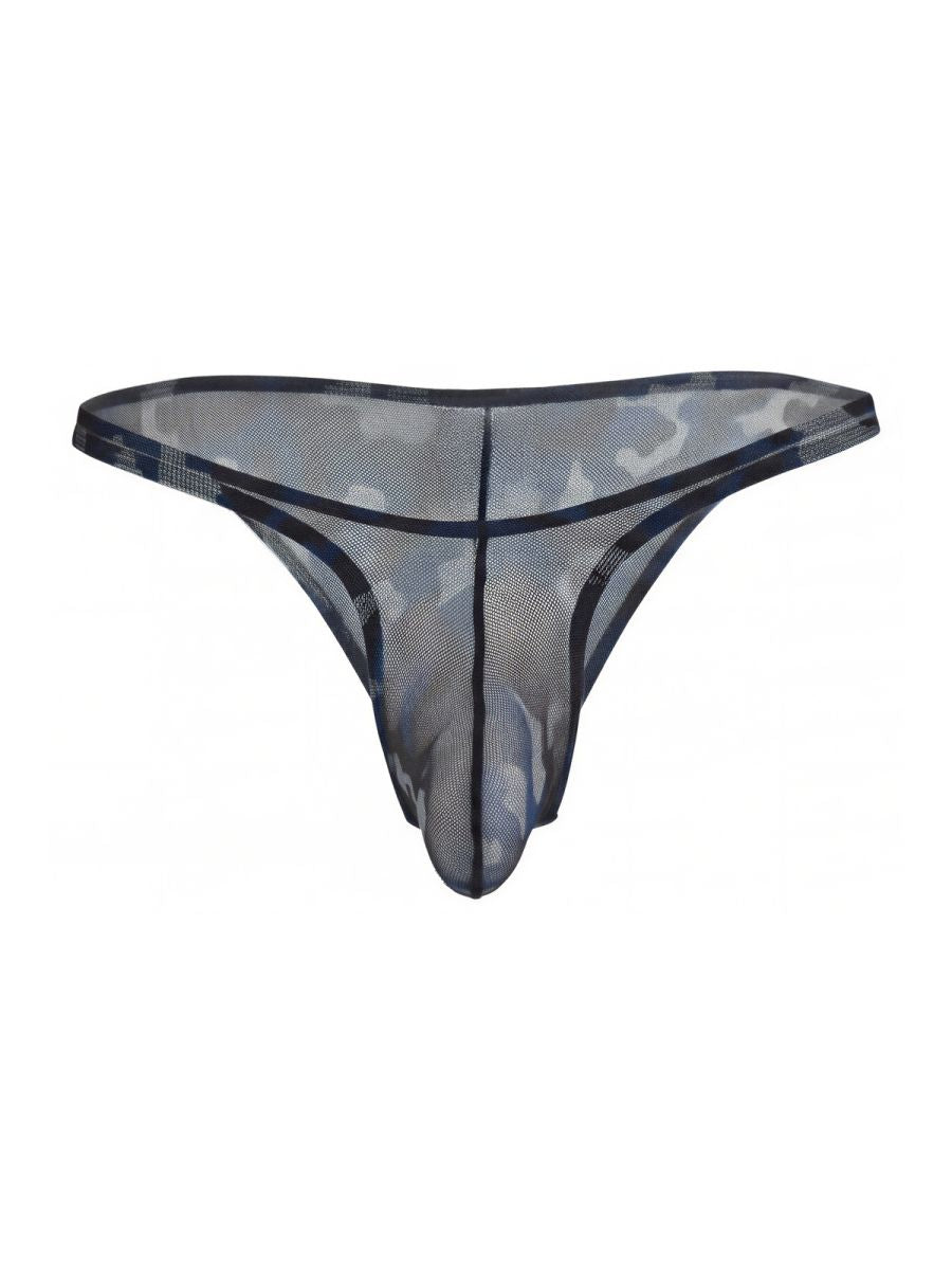 Multi-colored Pikante Hexa Bikini underwear by CITYBOYZ★USA, featuring a vibrant, geometric design on smooth fabric.