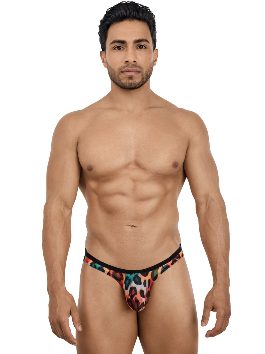 Colorful Pikante Animal Thong by CITYBOYZ★USA featuring a vibrant animal print design.