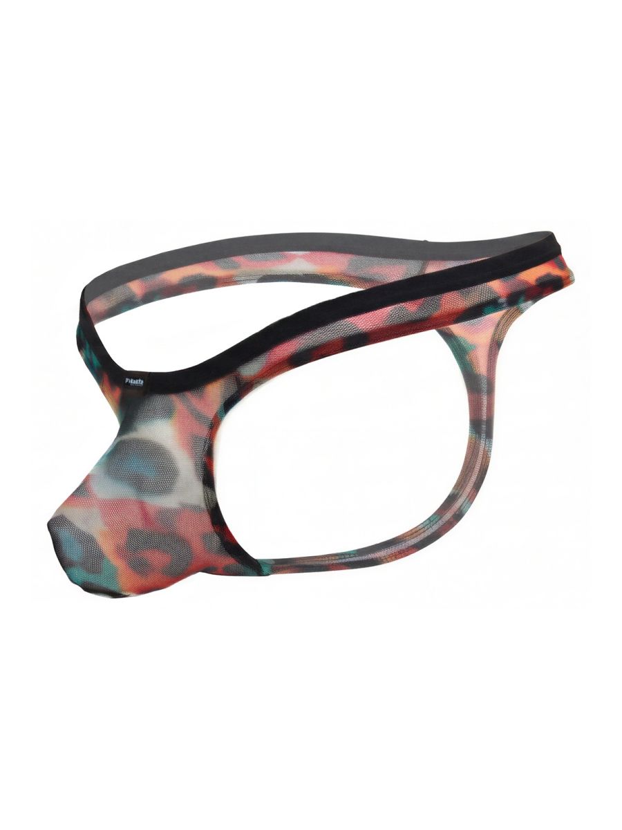 Multi-colored Pikante Animal Thong by CITYBOYZ★USA, featuring playful animal print and a comfortable thong design.