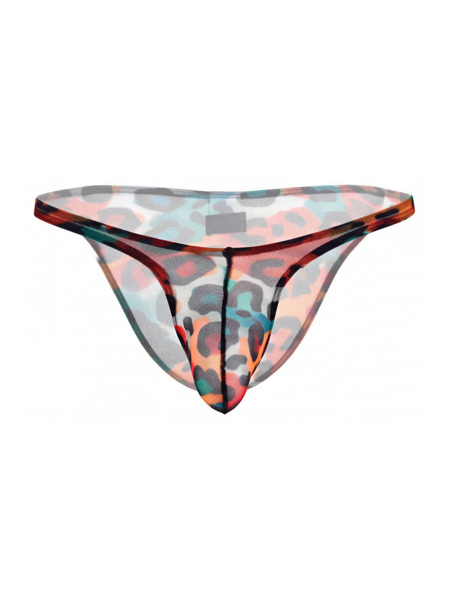 Multi-colored Pikante Animal Bikini Underwear by CITYBOYZ★USA featuring playful animal print and vibrant colors.