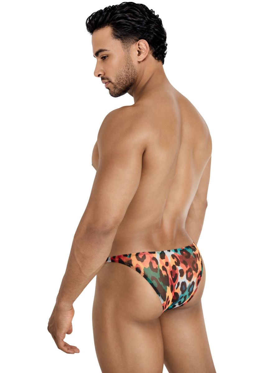 Multi-colored Pikante Animal Bikini Underwear by CITYBOYZ★USA, featuring a vibrant animal print design.
