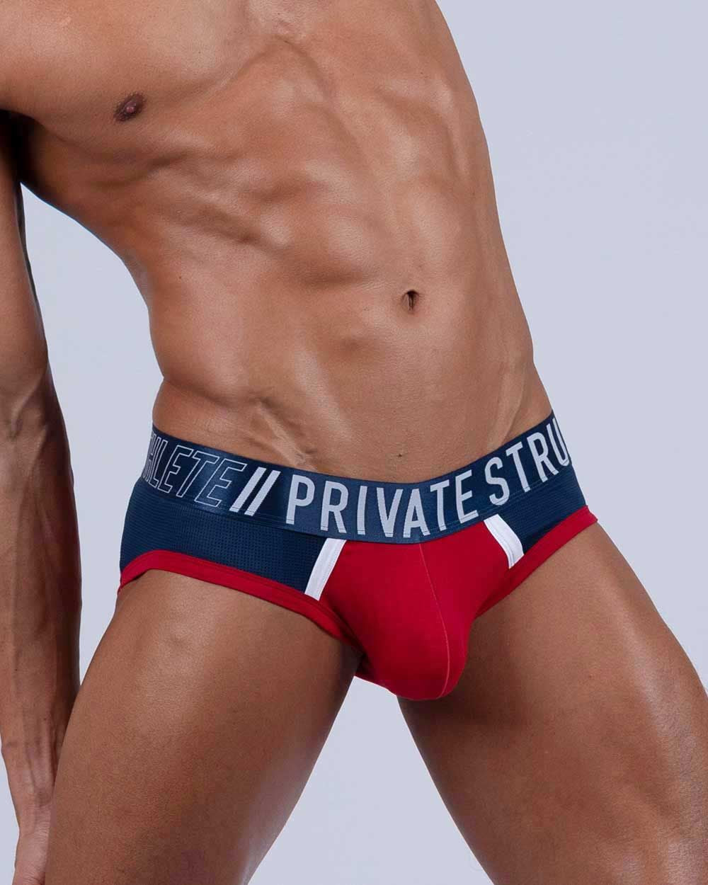 Red Falcon Private Structure Mini Brief by CITYBOYZ USA, featuring a sleek design and comfortable fit.