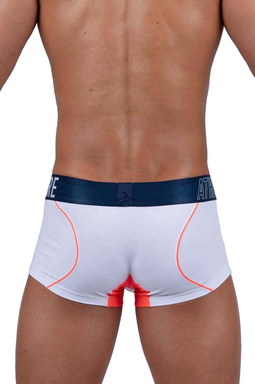 White Private Structure Athlete Trunk by CITYBOYZ USA with sleek design and comfortable fit, displayed on a white background.