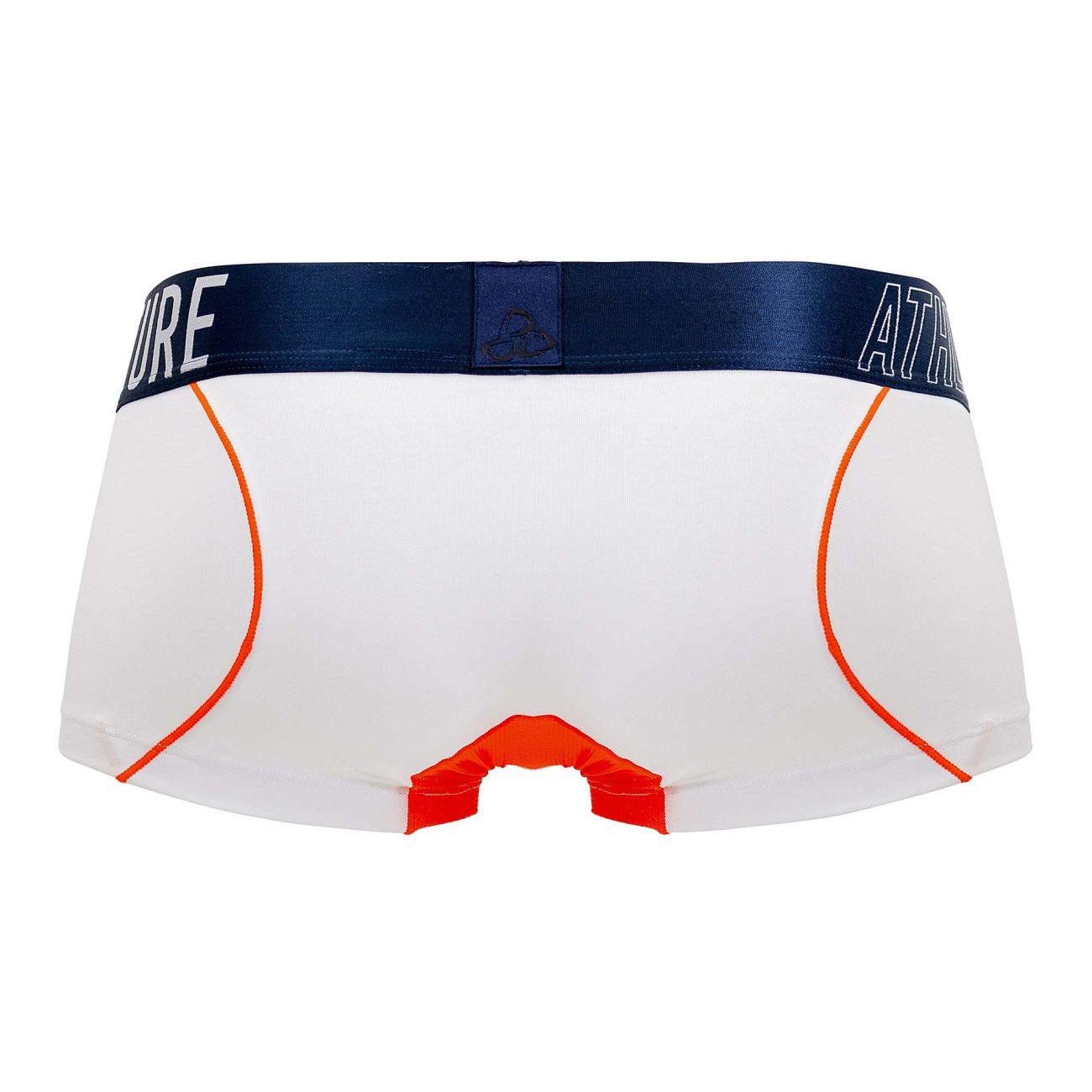 White CITYBOYZ★USA Private Structure athlete trunk with comfortable fit and stylish design, displayed on a model.