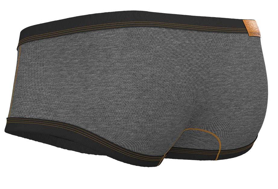 CITYBOYZ USA Private Structure Barn Boy low rise trunk underwear in stone gray, featuring a comfortable fit and sleek design.