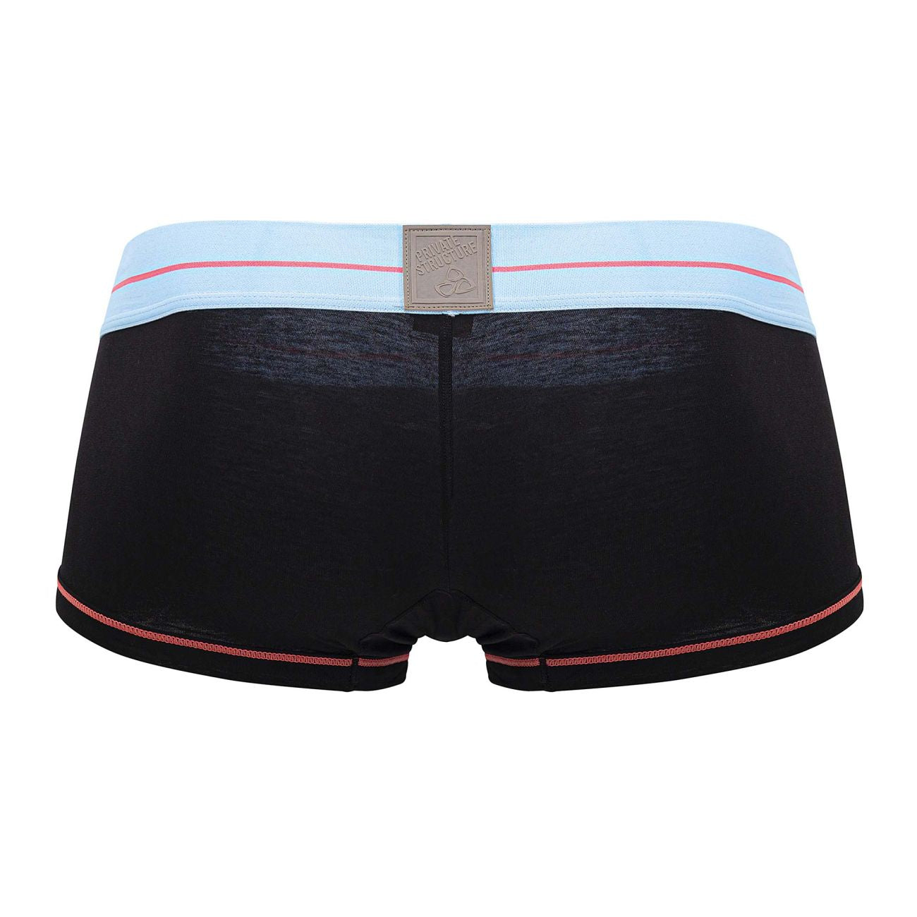 Black CITYBOYZ USA Private Structure Mo Lite mid waist boxer briefs with a sleek fit and comfortable design.