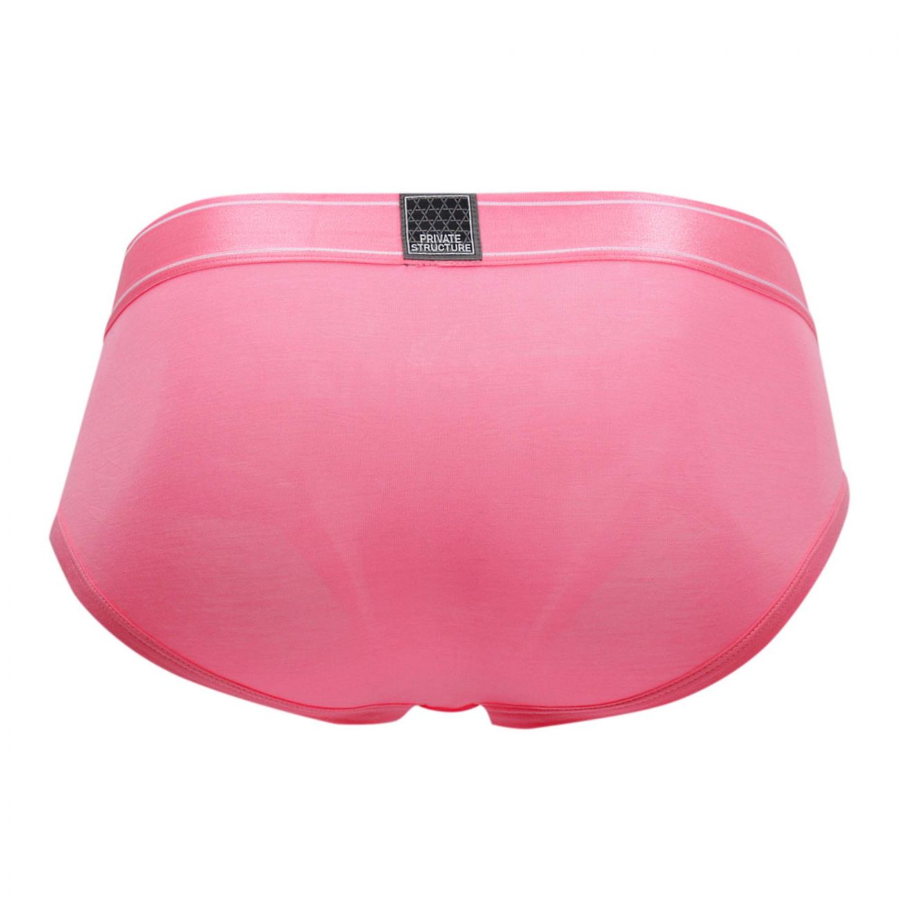 Private Structure Platinum Bamboo Brief underwear by CITYBOYZ★USA in blush color, with a close-up view of the soft bamboo fabric and fit.