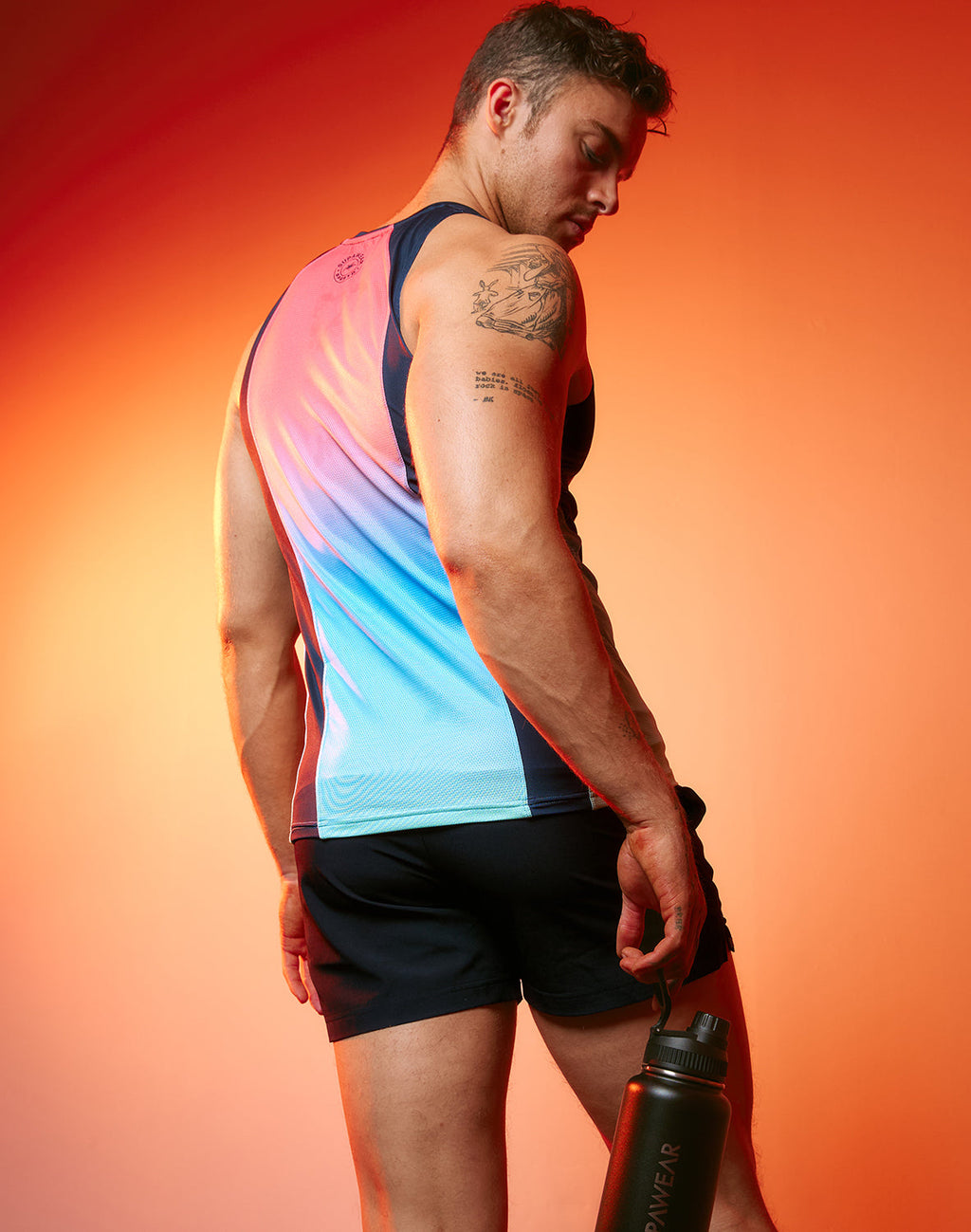 CITYBOYZ★USA Supawear SPR Performance Gradient Tank Top showing a sleeveless athletic tank with a vibrant gradient design.
