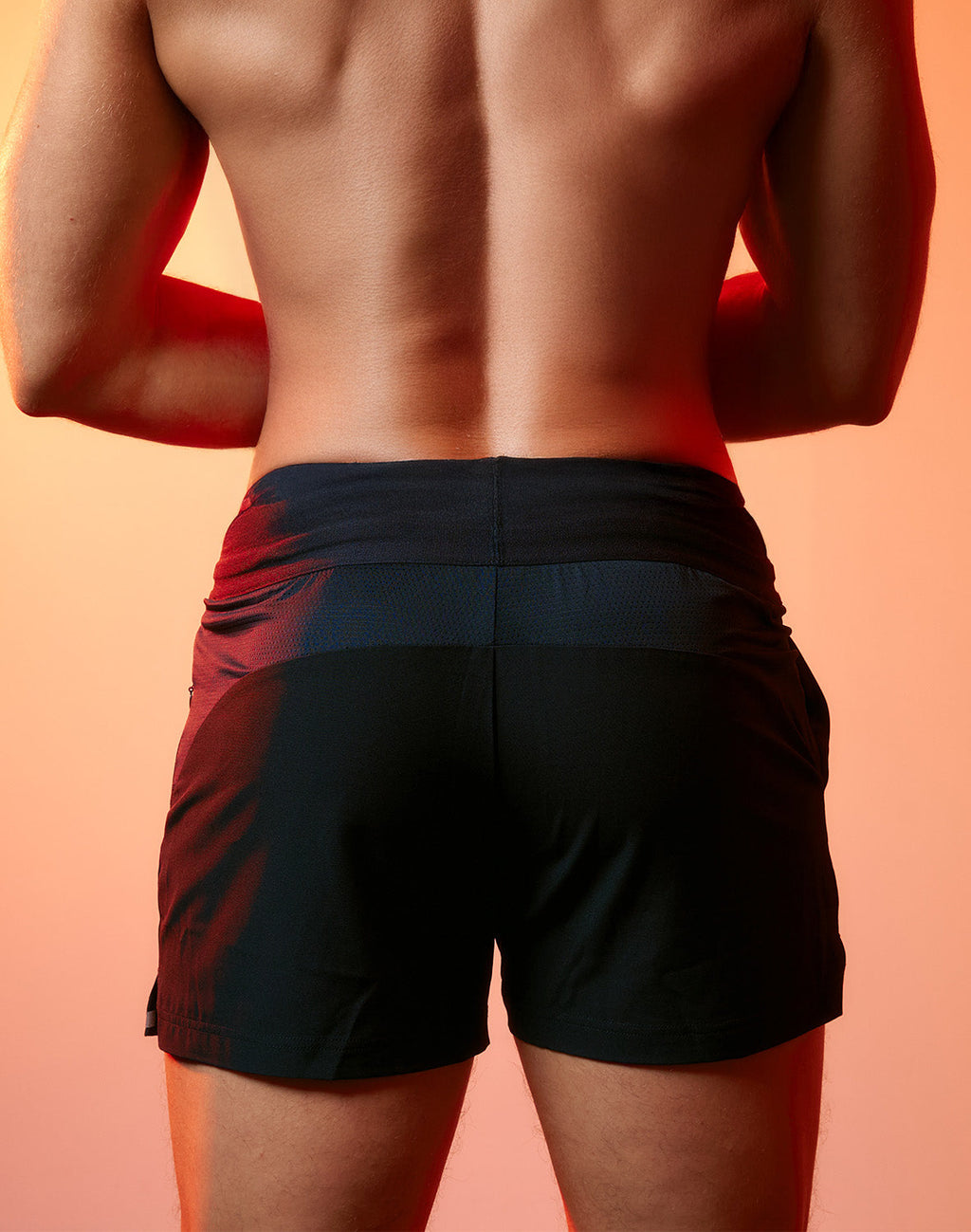 Black Supawear SPR Performance Shorts by CITYBOYZ★USA, athletic shorts with a sleek design, ideal for active wear and workouts.