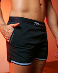 Black Supawear SPR Performance Shorts by CITYBOYZ★USA, athletic shorts with a sleek design and comfortable fit.
