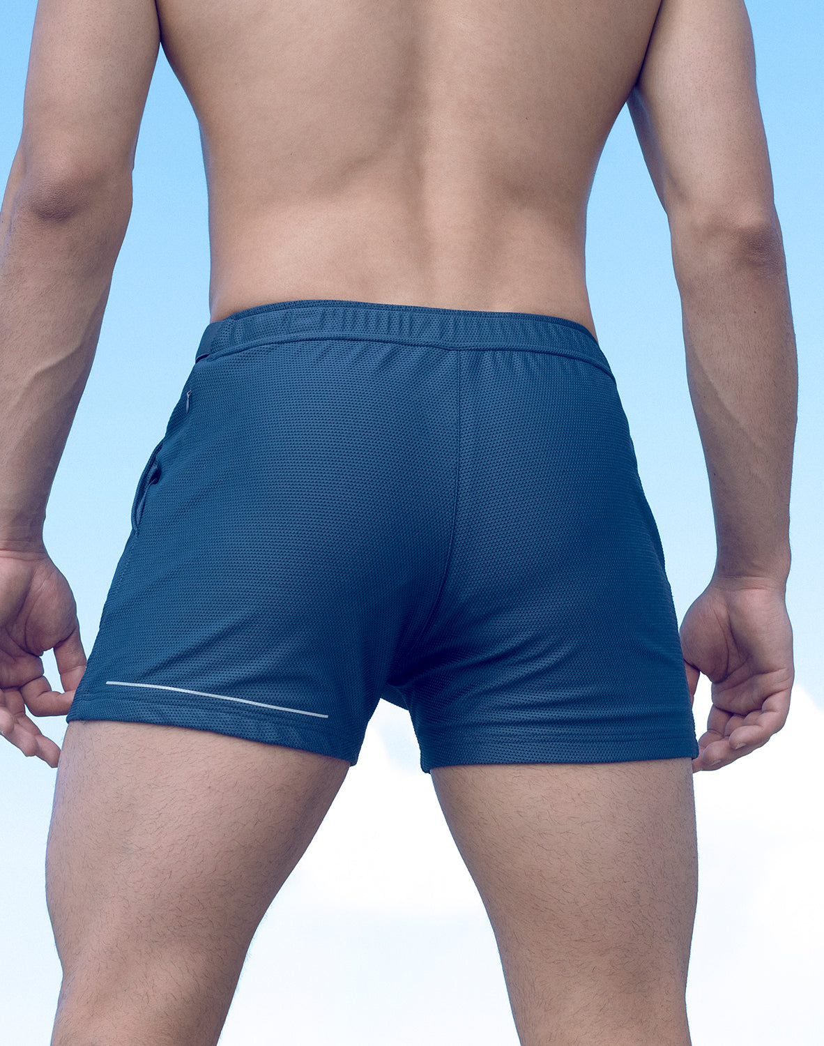 Blue Supawear SPR Mesh Shorts by CITYBOYZ★USA, athletic shorts with breathable mesh fabric and sporty design.
