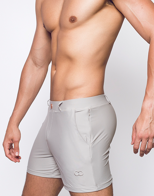 Brown CITYBOYZ★USA 2Eros Bondi Short shorts with a stylish fit, shown in the image with a casual, comfortable design.