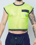 CITYBOYZ★USA Supawear neon mesh shirt featuring vibrant, see-through fabric with a stylish fit and bold design.