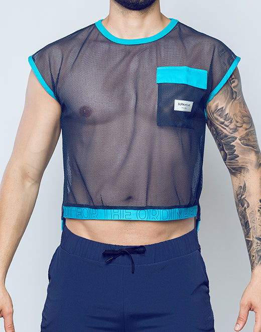 CityBoyz USA Supawear neon mesh shirt showcasing a lightweight, vibrant mesh top with neon accents and a fitted design.
