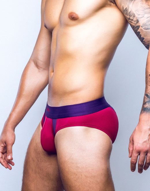 Black 2Eros Cronus brief underwear by CITYBOYZ★USA, featuring a snug fit and comfortable waistband, displayed on a white background.