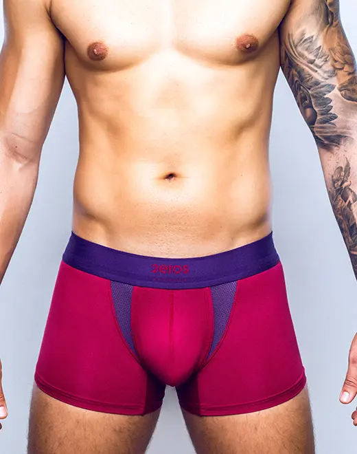 Black Eros Cronus trunk underwear by CITYBOYZ★USA, featuring a snug fit and stylish design, displayed on a plain background.