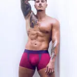 CityBOYZ USA Eros Cronus trunk underwear in neon green, showcasing comfortable fit and stylish design.