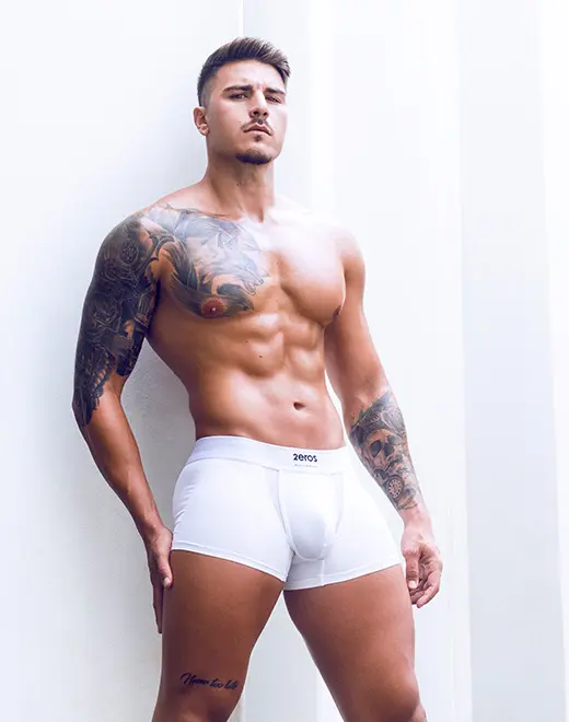 CityBOYZ USA Cronus trunk underwear, black with logo waistband, showcasing comfortable fit and stylish design.