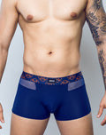 CityBOYZ USA 2Eros Himeros underwear trunk, comfortable and stylish men's trunk in black with branding details.