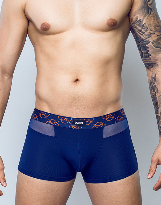 CityBOYZ USA 2Eros Himeros underwear trunk, comfortable and stylish men's trunk in black with branding details.