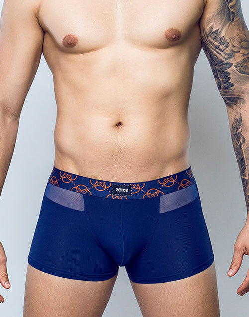 CityBOYZ USA 2Eros Himeros underwear trunk, comfortable and stylish men's trunk in black with branding details.