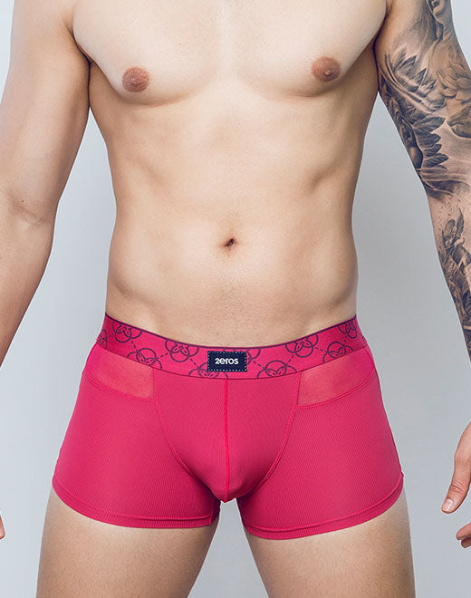 CityBOYZ★USA 2Eros Himeros underwear trunk in black, showing comfortable fit and stylish design on model.