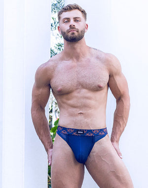 CityBOYZ USA 2Eros Himeros thong underwear, black with sleek design, showcasing luxurious comfort and minimal coverage.
