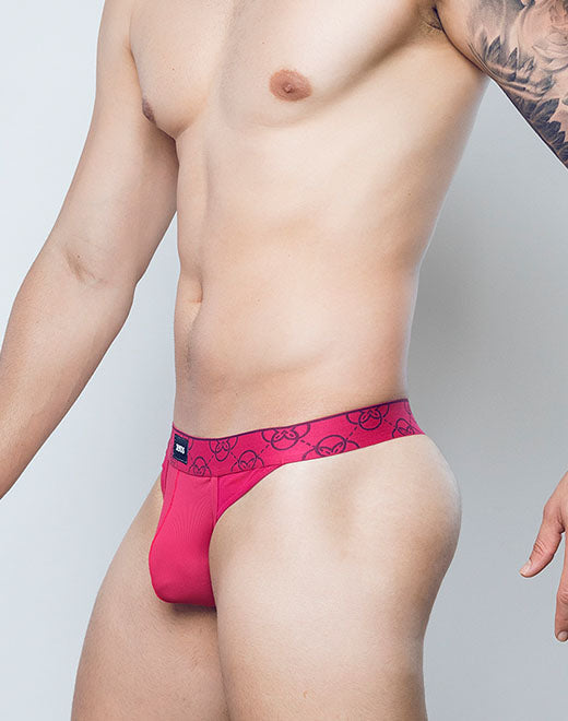 CityBoyz USA 2Eros Himeros thong underwear in black, showcasing luxurious comfort and sleek fit in a close-up view