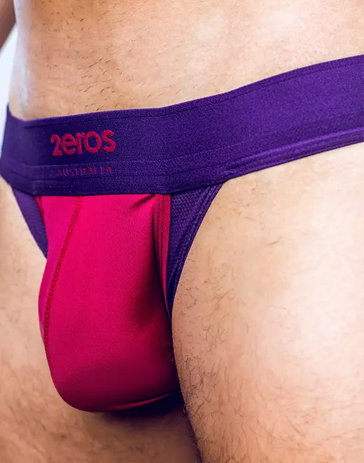 CityBOYZ USA 2Eros Cronus jockstrap underwear with supportive design and breathable fabric, shown in black in the image.