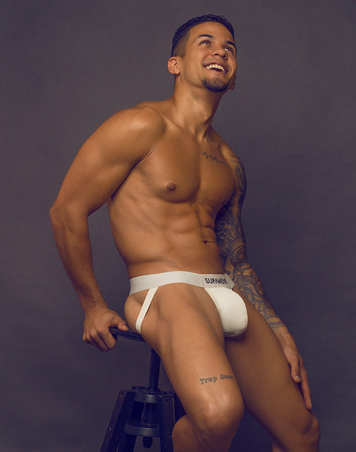 Bright neon Supawear jockstrap by CITYBOYZ★USA, showcasing vibrant colors and supportive design for men's underwear.