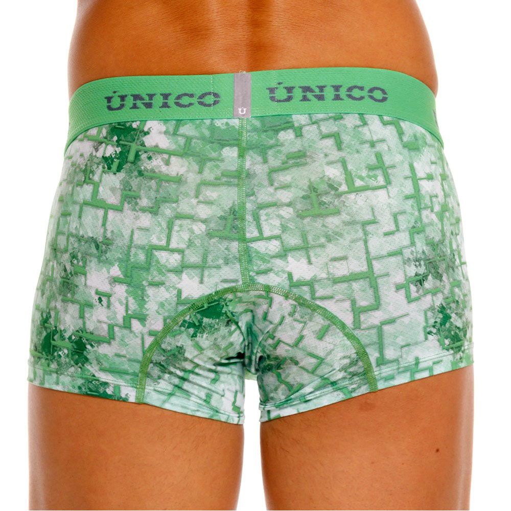 Green Unico Piramide Trunk by CITYBOYZ★USA, featuring a pyramid-shaped design and sturdy fabric construction.