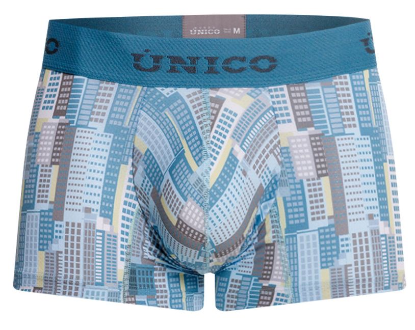 Blue Unico Ocarina Trunk by CITYBOYZ★USA, showcasing a compact storage trunk with a textured surface and metal hardware.