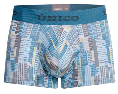 Blue Unico Ocarina Trunk by CITYBOYZ★USA, showcasing a compact storage trunk with a textured surface and metal hardware.