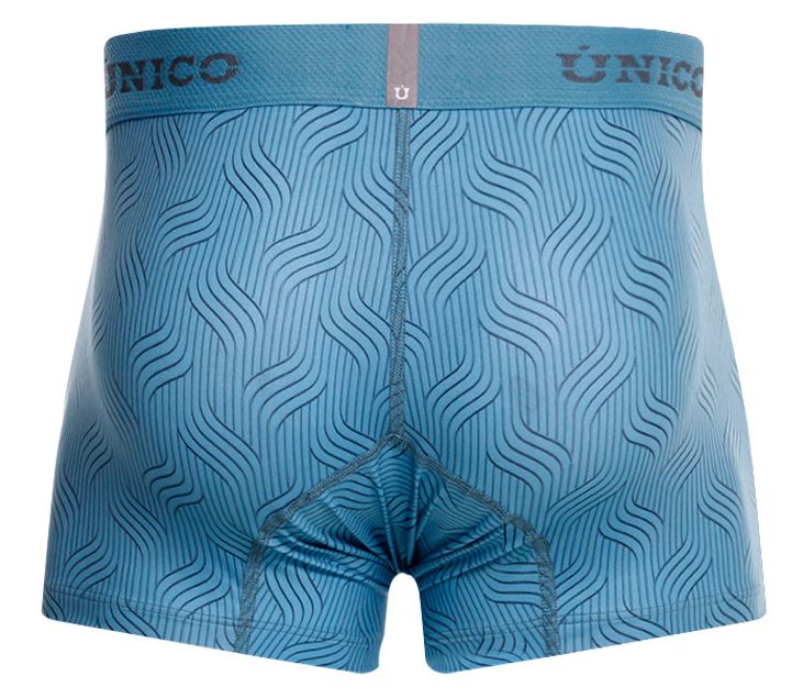 Blue Unico Lenoso trunk by CITYBOYZ★USA, featuring a spacious fabric trunk with sturdy handles and stylish design.