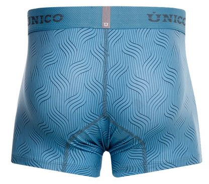 Blue Unico Lenoso trunk by CITYBOYZ★USA, featuring a spacious fabric trunk with sturdy handles and stylish design.