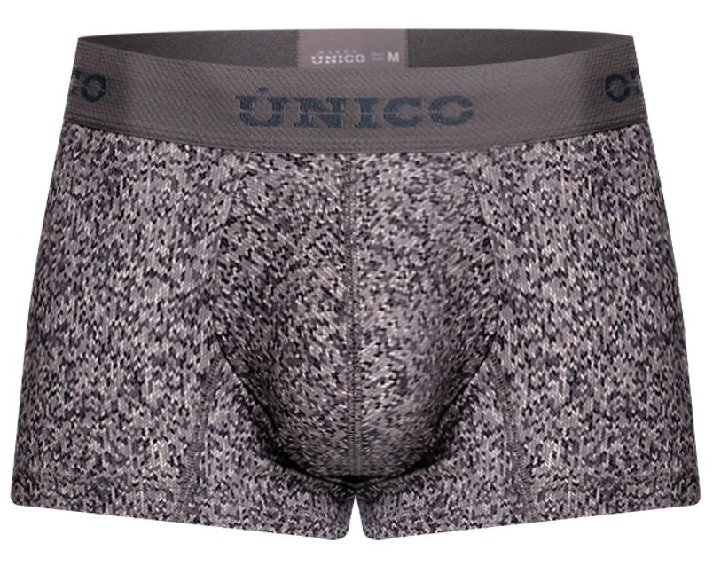 Gray Unico suede trunk by CITYBOYZ★USA with plush suede exterior and sturdy handles, showcasing a stylish and functional storage design.