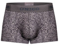 Gray Unico suede trunk by CITYBOYZ★USA with plush suede exterior and sturdy handles, showcasing a stylish and functional storage design.