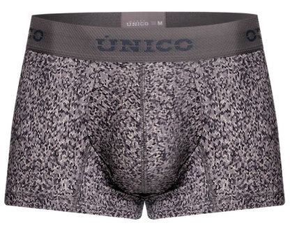 Gray Unico suede trunk by CITYBOYZ★USA with plush suede exterior and sturdy handles, showcasing a stylish and functional storage design.