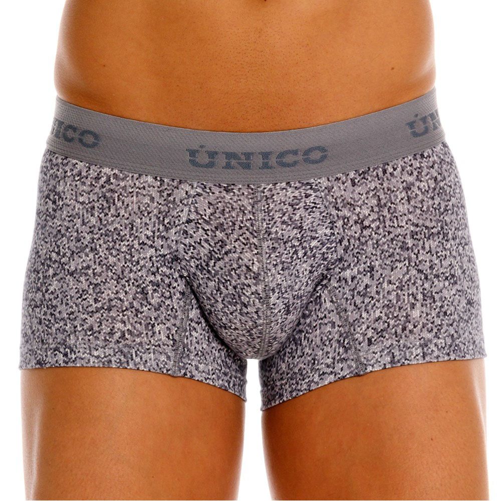Gray Unico suede trunk by CITYBOYZ USA, featuring a sleek design and sturdy build for versatile storage.