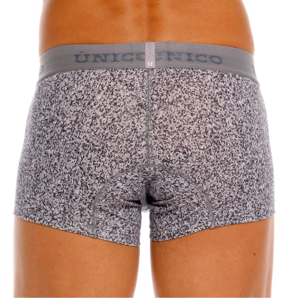 Gray Unico Suede Trunk by CITYBOYZ★USA with sleek suede exterior and sturdy handles for versatile storage and travel.