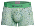 Green Unico Hunos Trunk by CITYBOYZ★USA, stylish fabric trunk with reinforced edges and a secure zipper closure.