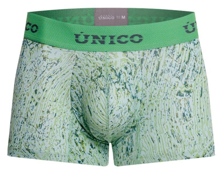 Green Unico Hunos Trunk by CITYBOYZ★USA, stylish fabric trunk with reinforced edges and a secure zipper closure.