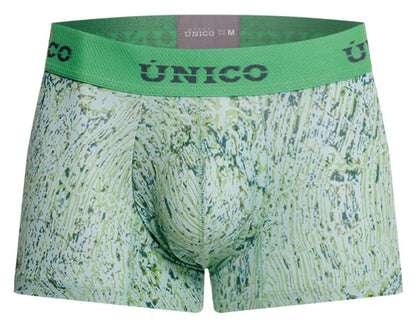 Green Unico Hunos Trunk by CITYBOYZ★USA, stylish fabric trunk with reinforced edges and a secure zipper closure.
