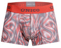 Pink Unico Acanalado Trunk by CITYBOYZ★USA, showcasing the stylish, textured design of the men's trunk in a vibrant color.