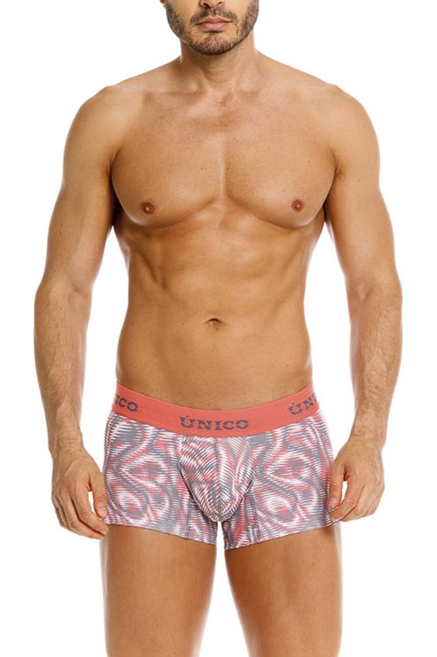 Pink Unico Acanalado trunk by CITYBOYZ★USA, showing a stylish, textured fabric trunk with a zipper closure and sleek design.